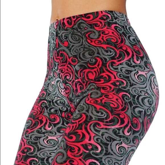 PLUS SIZE Printed casual soft leggings - Picture 4 of 4